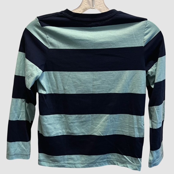 Old Navy Boy's Striped Long Sleeve T-Shirt Bundle Red/Blue, Size Medium (8 Boys) - Picture 7 of 9